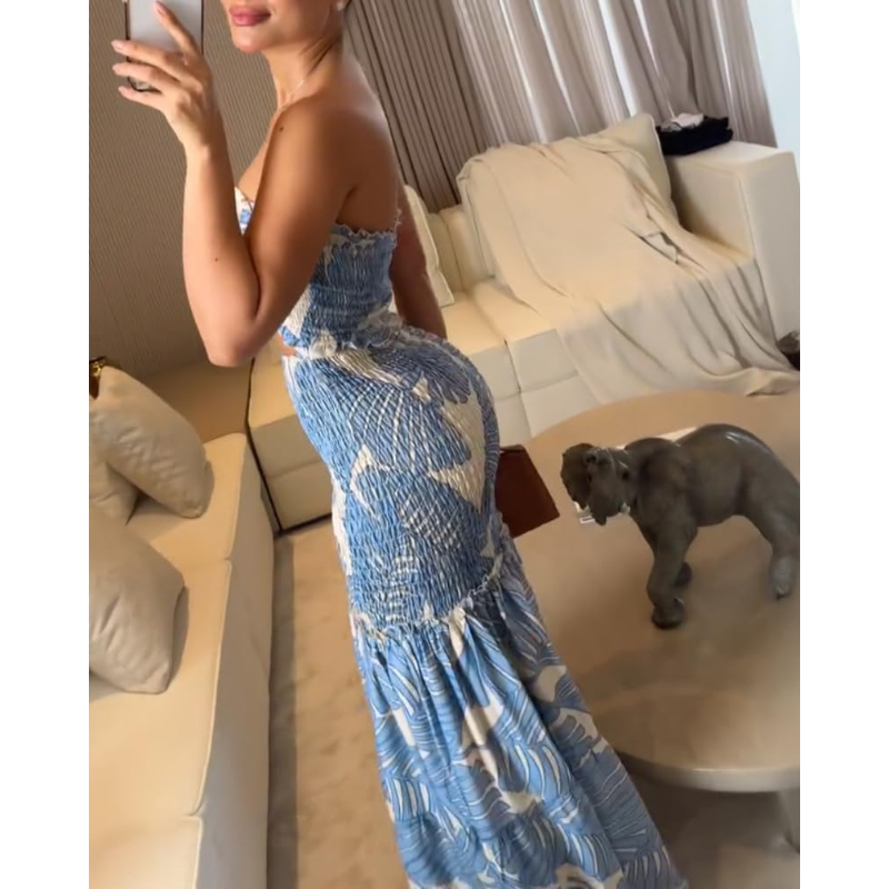 CHICME Blumen-Urlaubskleid mit – Maxi Dress Halter Bewertung und Preis